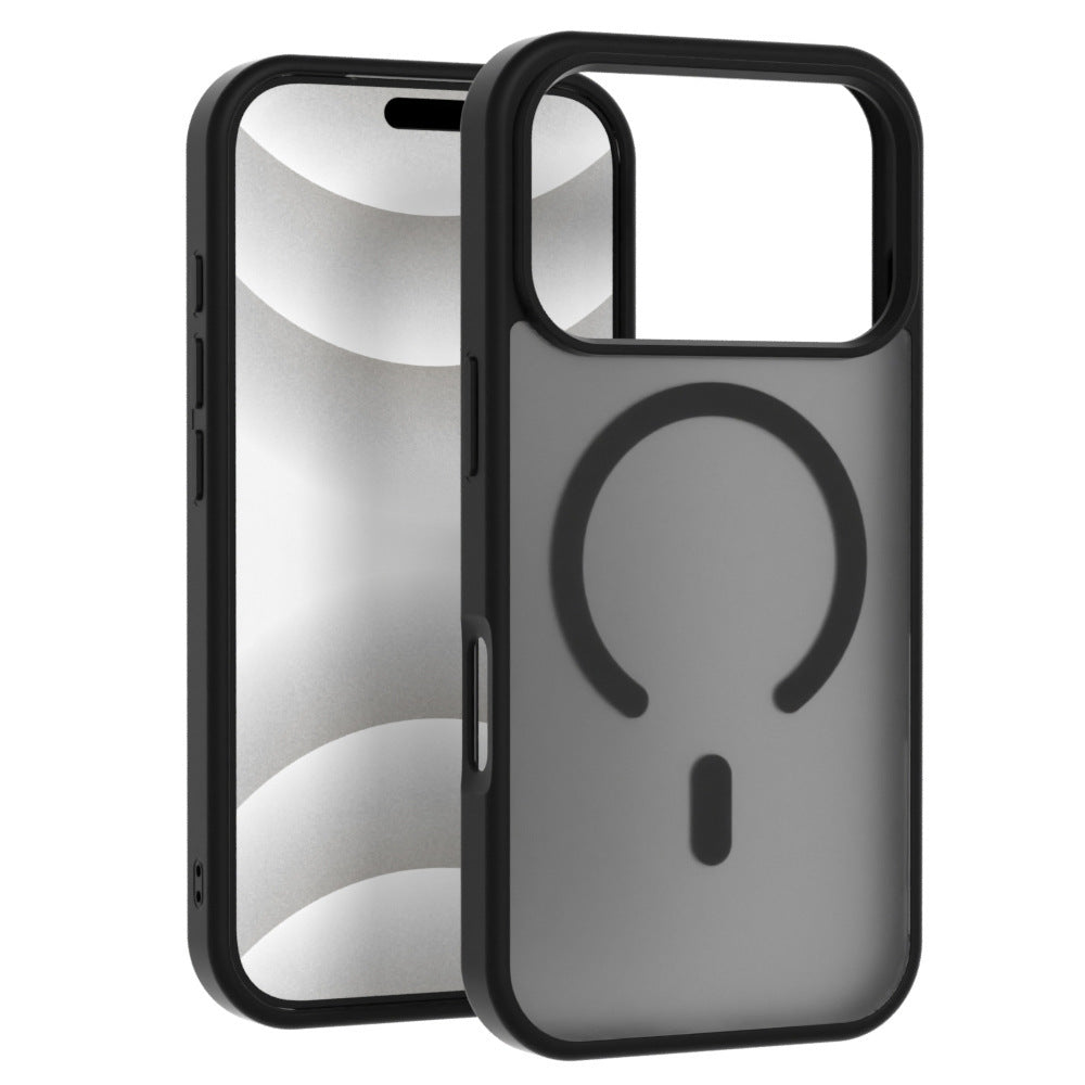 Boîtier de téléphone magnétique sensible à la peau Brossé Translucide Protection anti-goutte