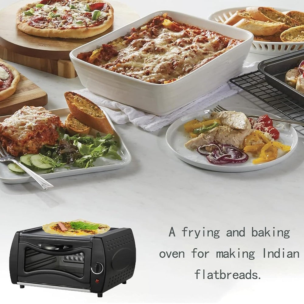2100W Mini Four Chapati Roti Lahmacun Manakish Pizza Naan Bread Maker UK
