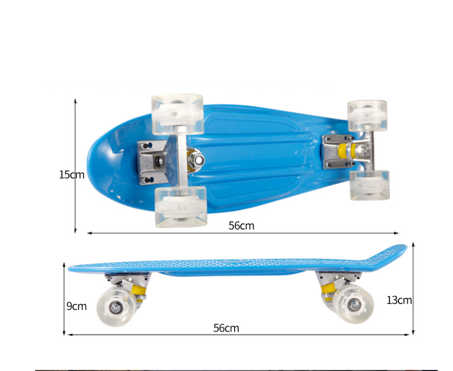 Mode Creative Personnalité Roue Skateboard à quatre roues