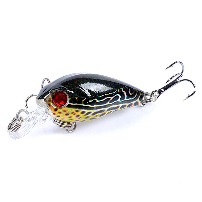 Micro-objet 4.5CM Lent bruit en plastique faux bait basse et mandarin poisson dur