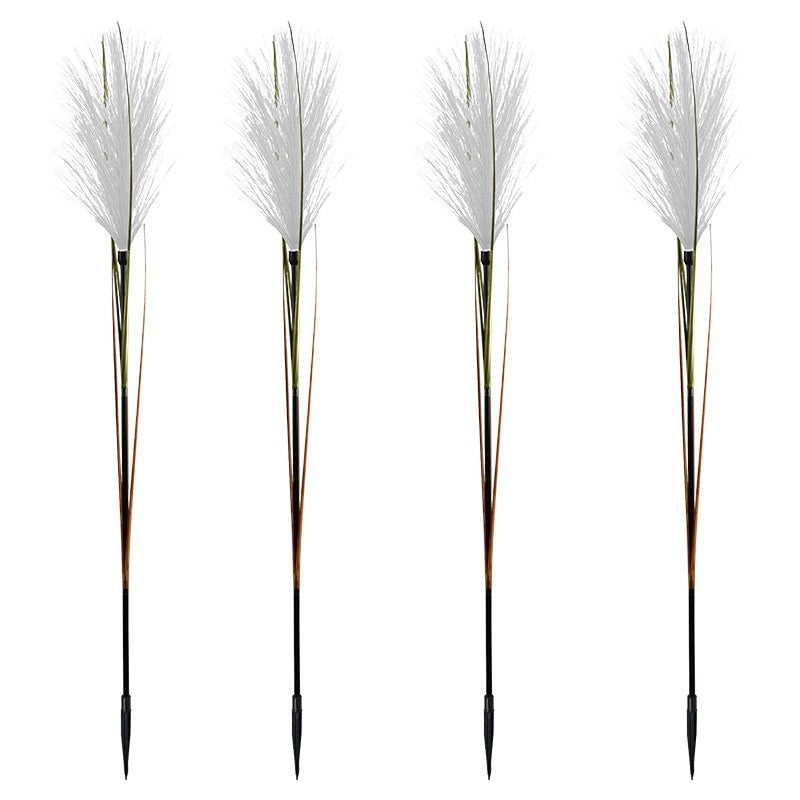 Solar Simulation Reed Floor Outlet pelouse jardin extérieur Pampas Grass Lampe