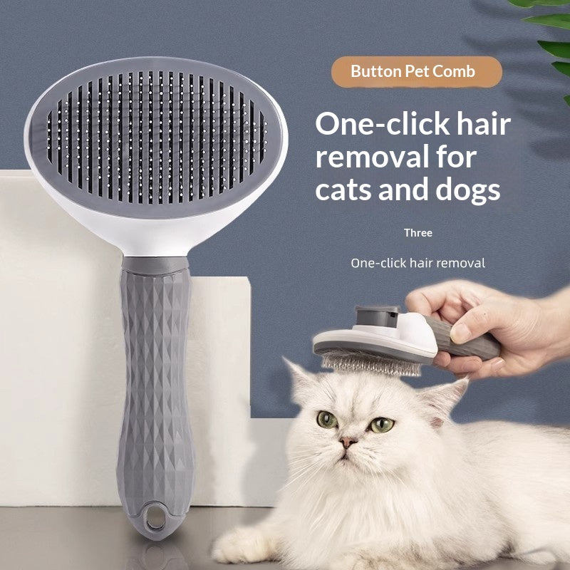 Peigne de chat pour enlever la brosse de grooming de chien en fourrure libre pour Shedding
