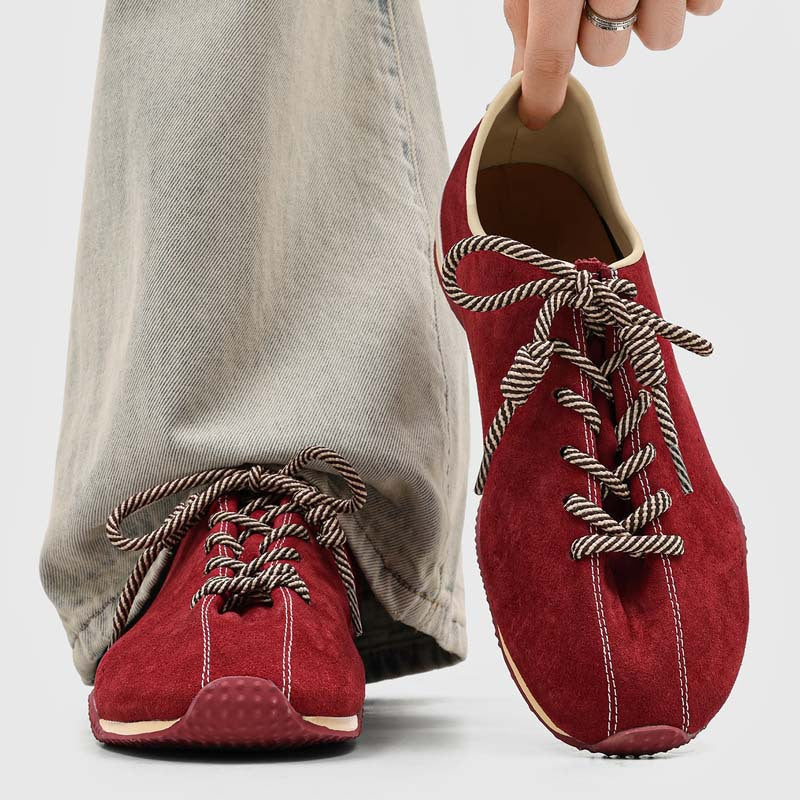 Chaussures décontractées de sport retro à semelle épaisse