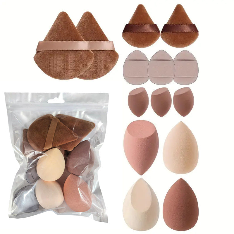 Ensemble d'oeufs de maquillage à éponge ultra-soft 14 pièces