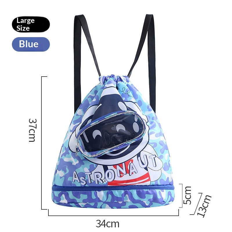 Sac de bain pour enfants imperméable à l'été avec séparation sèche-humide