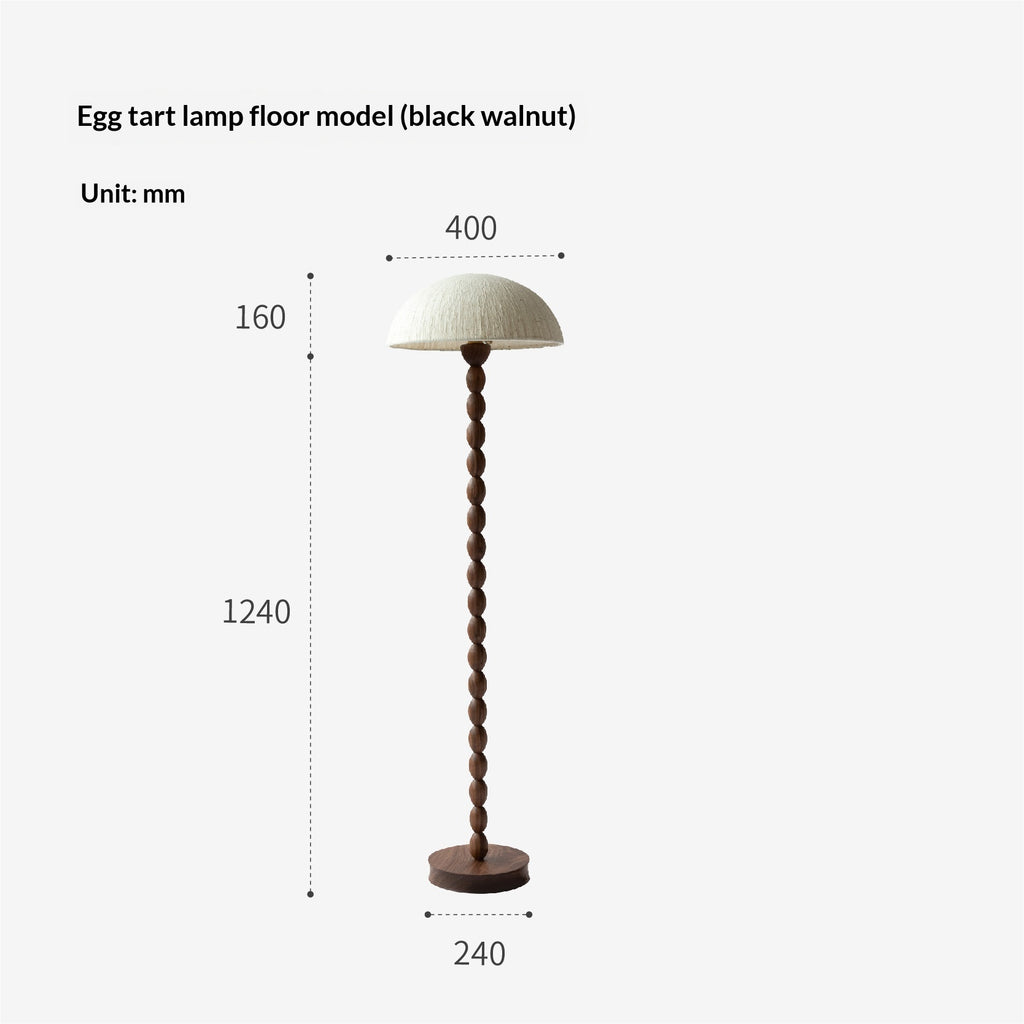 Lampe de sol en bois massif de style américain pour la chambre ou l'étude