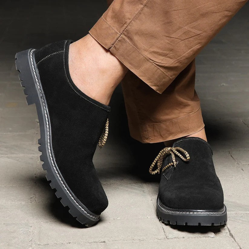 Chaussures à talon rond de style européen et américain