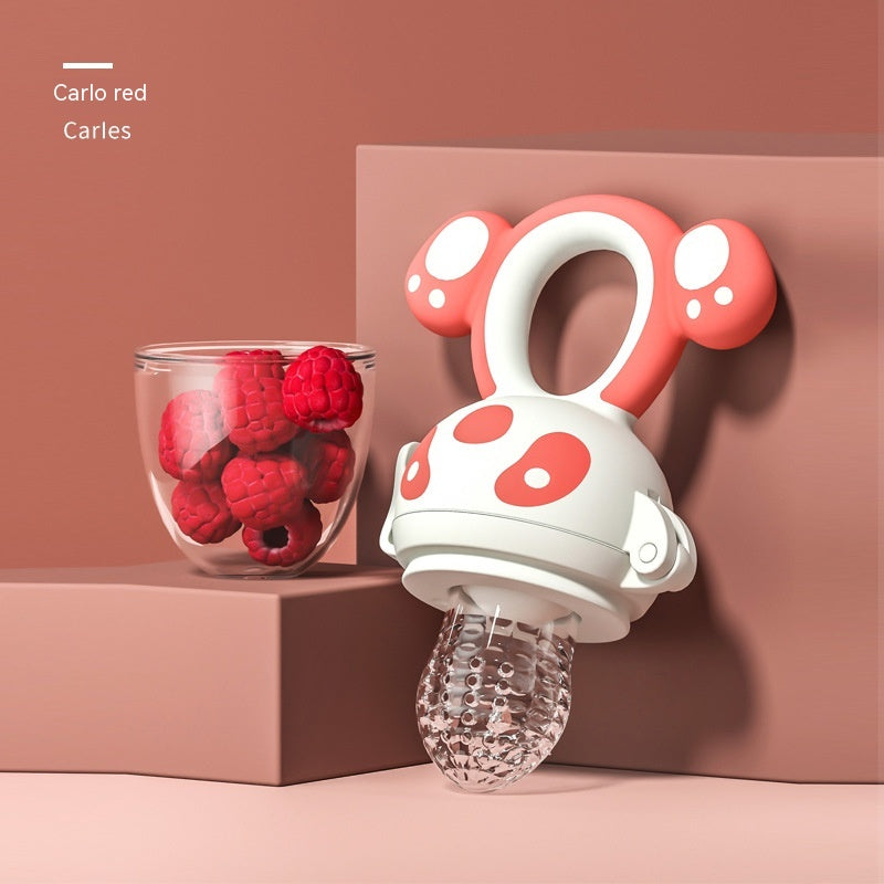 Happy Bite Baby Teether Non-staple Food Fruit Fooding Artifact Baby Pacifier Main Silicone