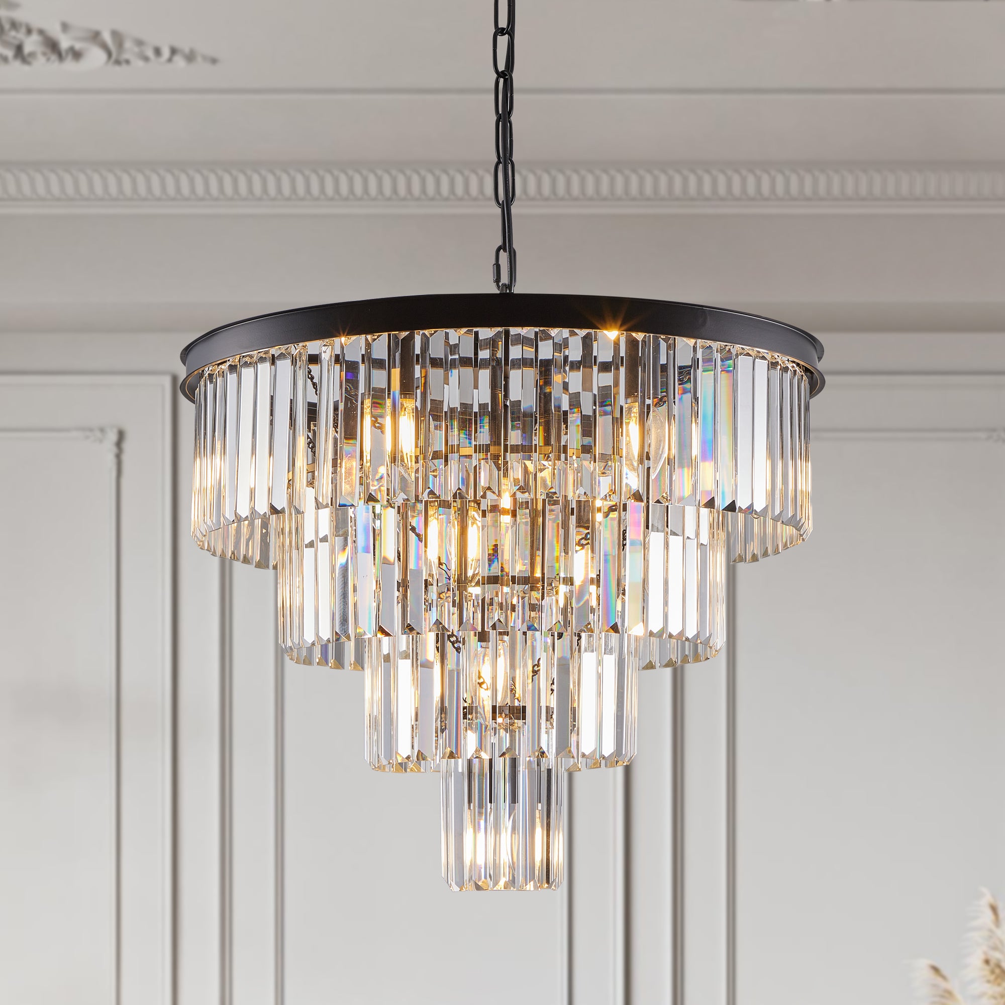 (Même que W1340P188542/L5007-600-B) 24" Cristal contemporain Moderne Chandeliers Cristal Cei