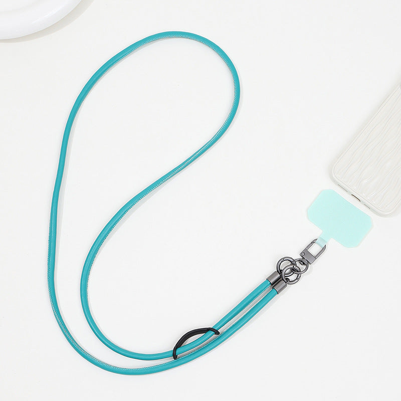 Leather Mobile Phone Lanyard Crossbody Anti-lost Back Halter Strong Durable Strap Rope