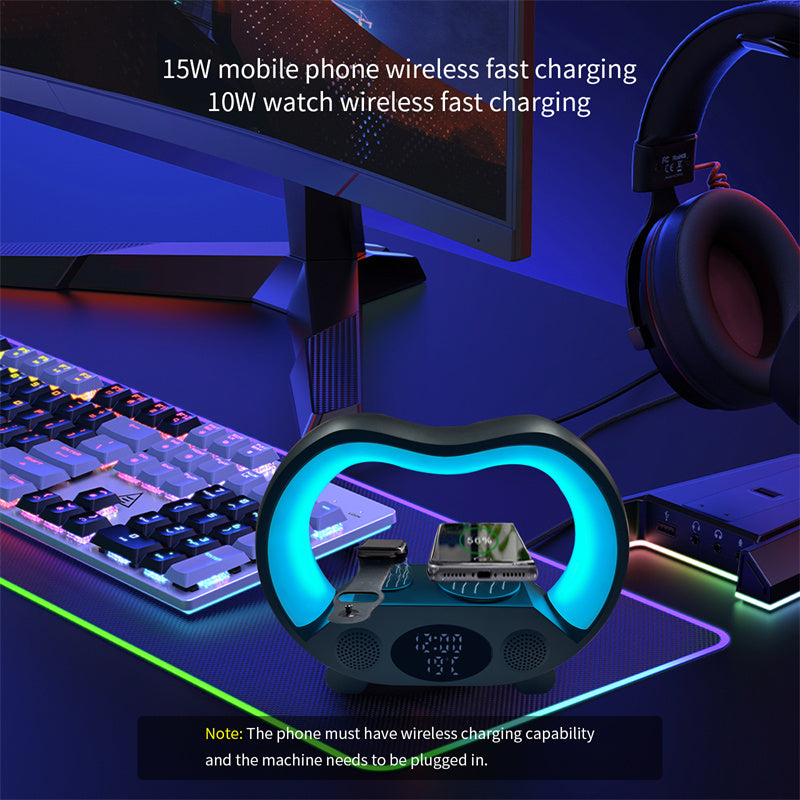6 In 1 Smart Remote Control Ambiance compatible Bluetooth Lampe de table LED intelligente Multi