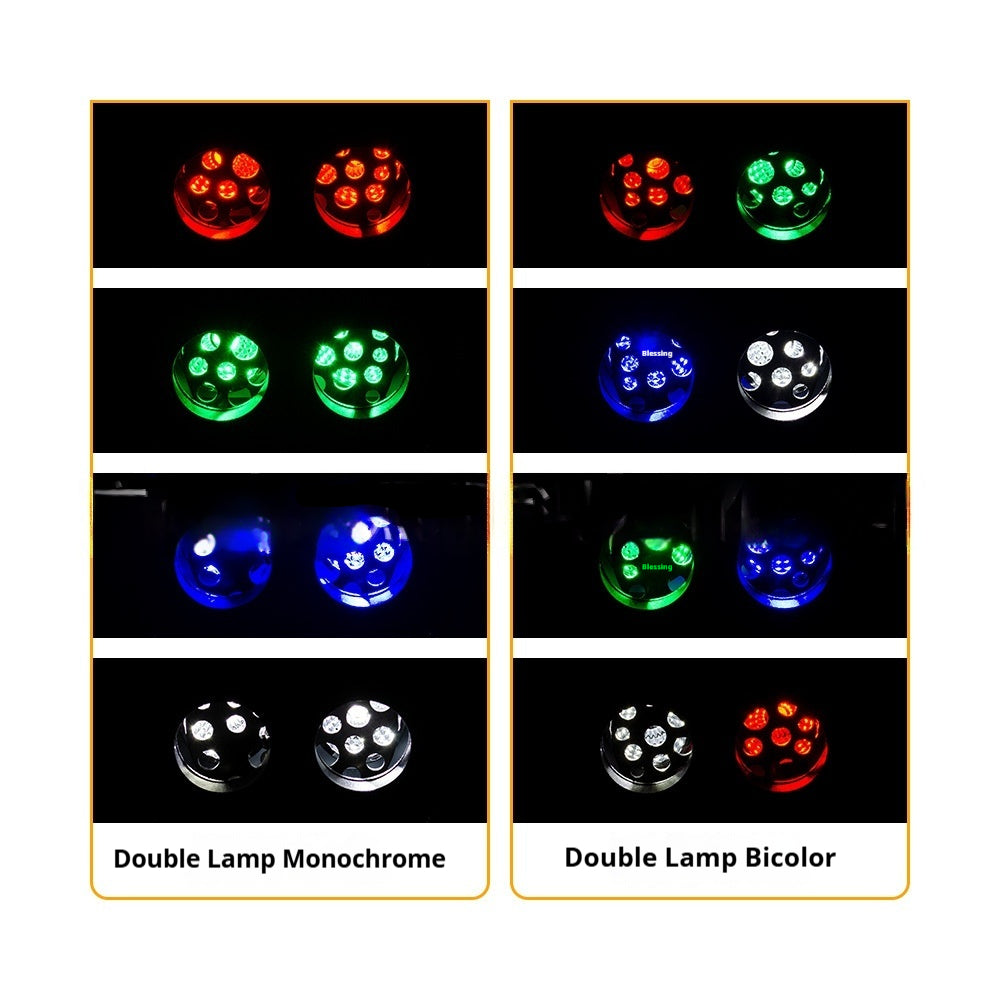 Double lampe 20W double couleur avec contrôle de l'application Bluetooth et mode clignotant