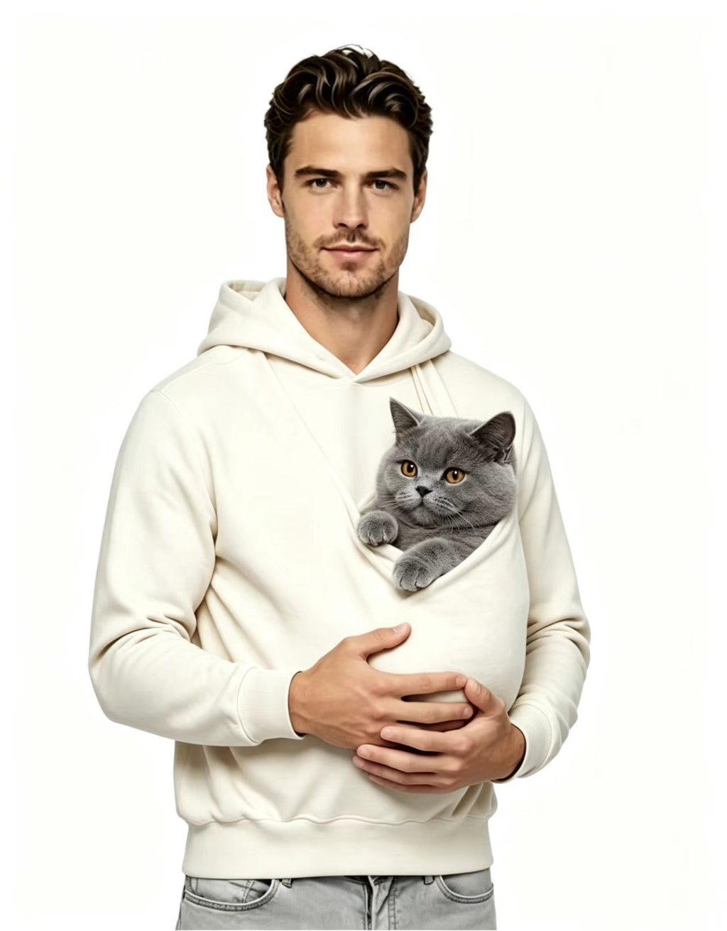 Style européen et américain Unisexe Kangaroo Pocket Multi-fonctionnel Parent-enfant Allaitement H