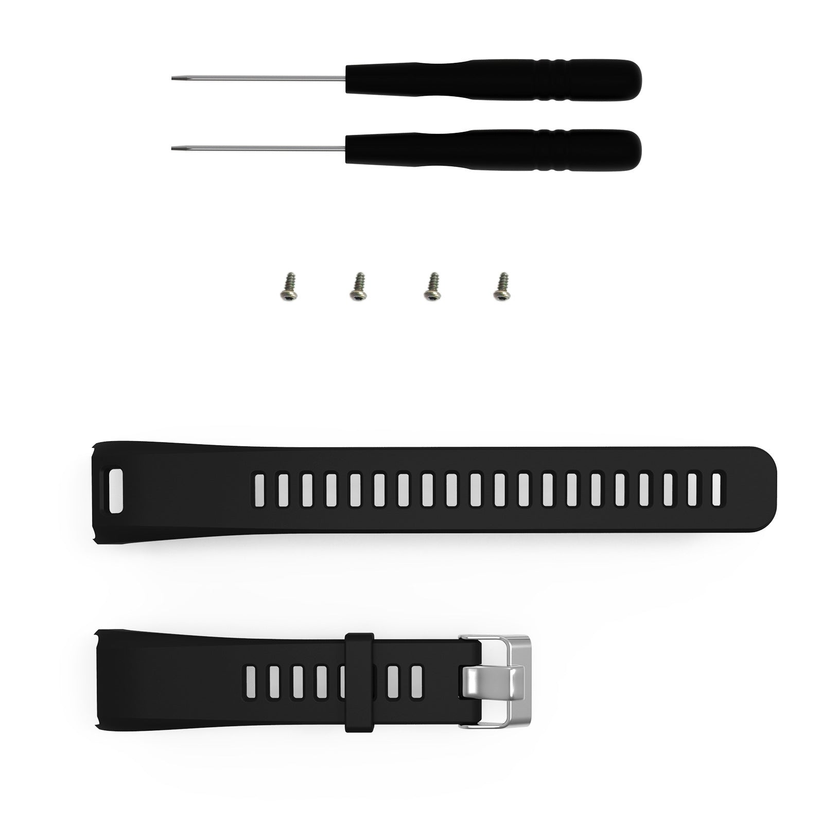 Bracelet intelligent avec un bracelet en silicone élégant amovible disponible en petites et grandes tailles