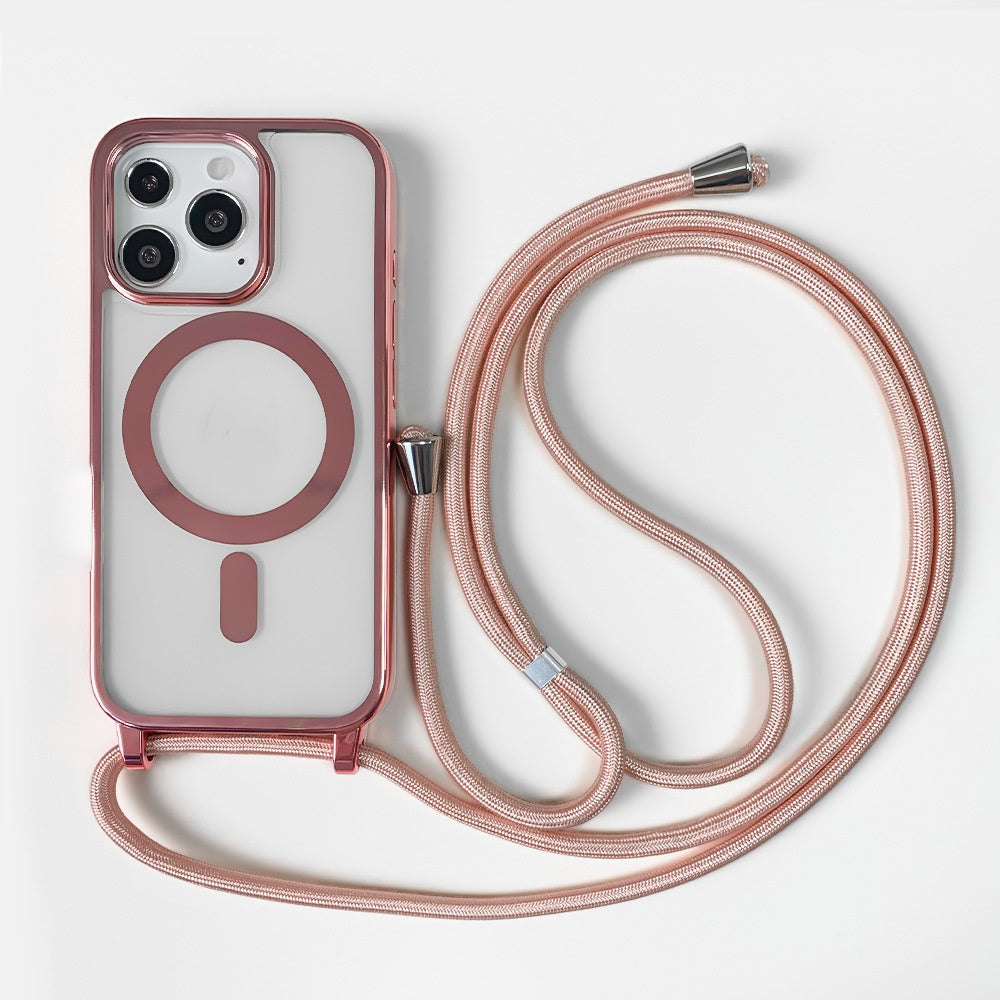 Boîtier de protection pour téléphone magnétique Lanyard