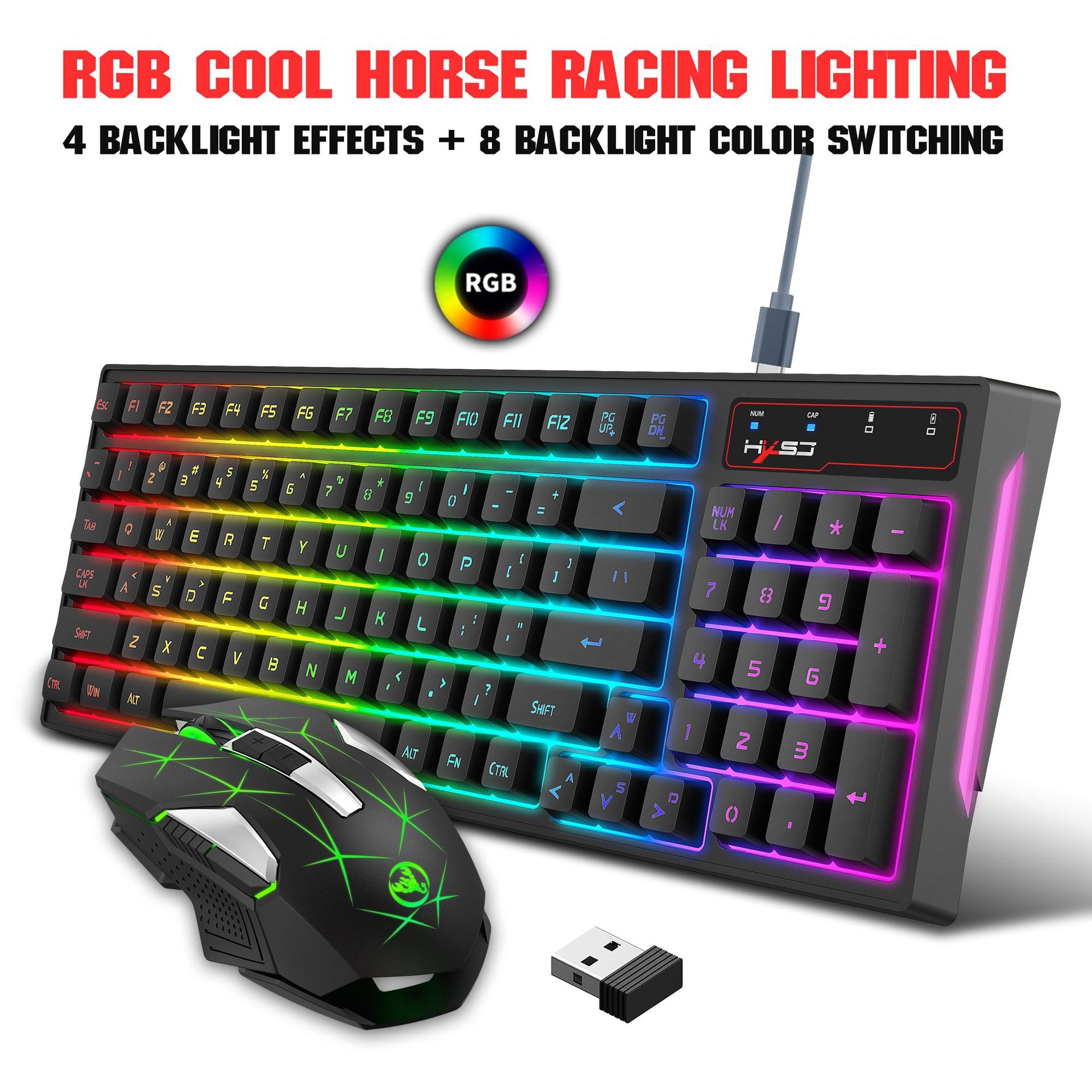 L99 Clavier et film de souris 2.4G rechargeable sans fil