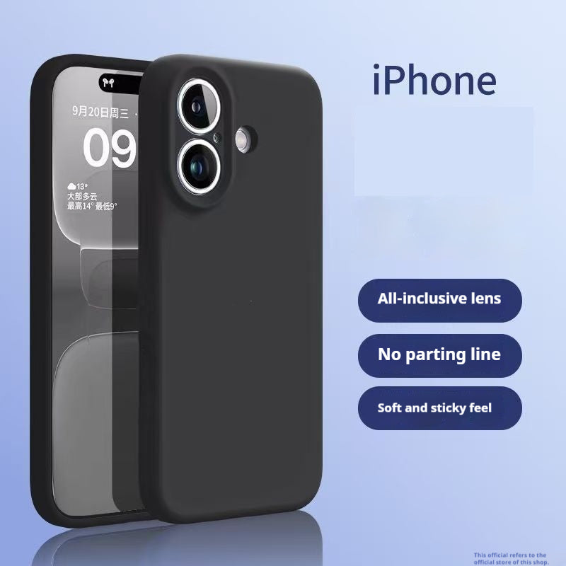 Boîtier de téléphone en silicone liquide de couleur solide simple