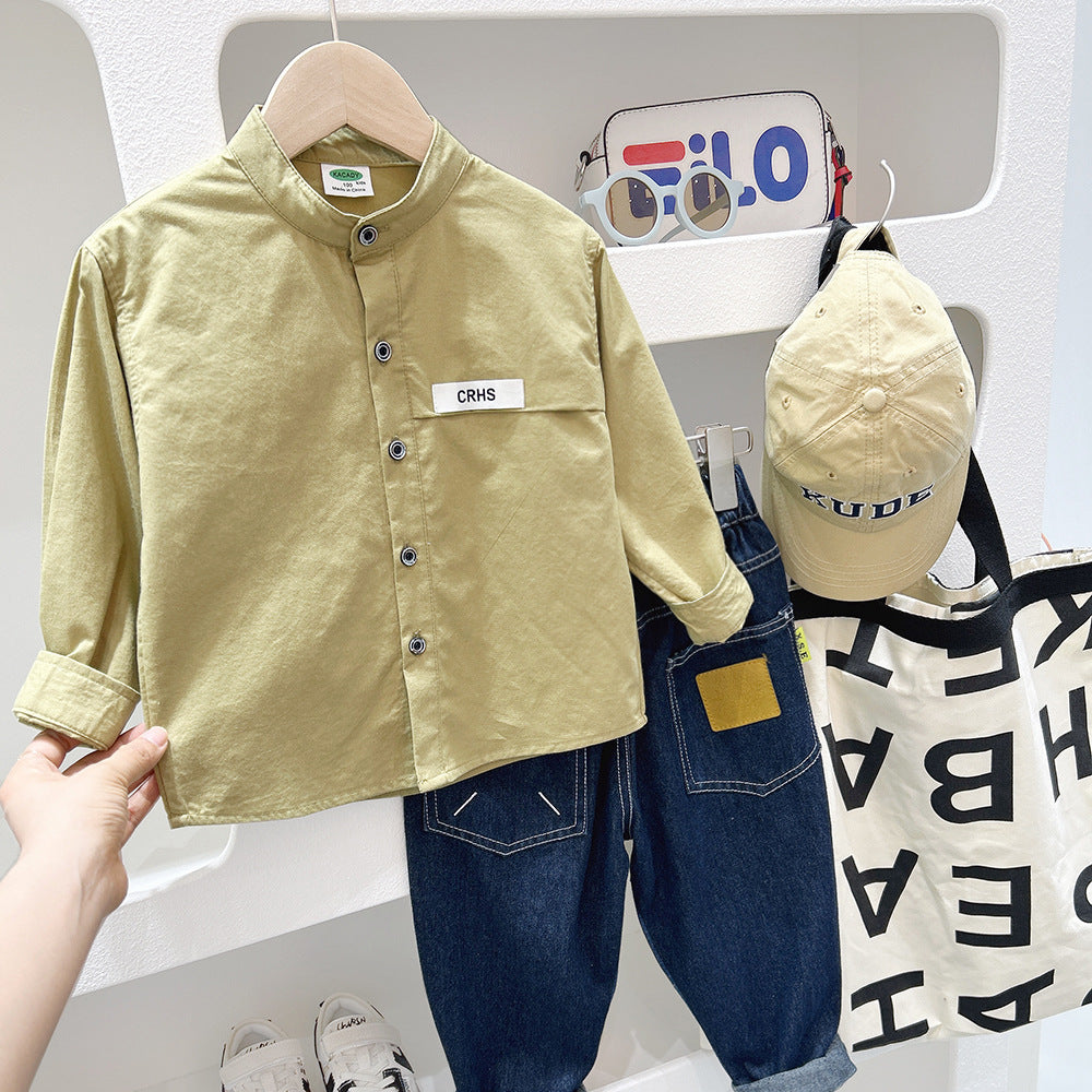 Chemise à manches longues pour garçons