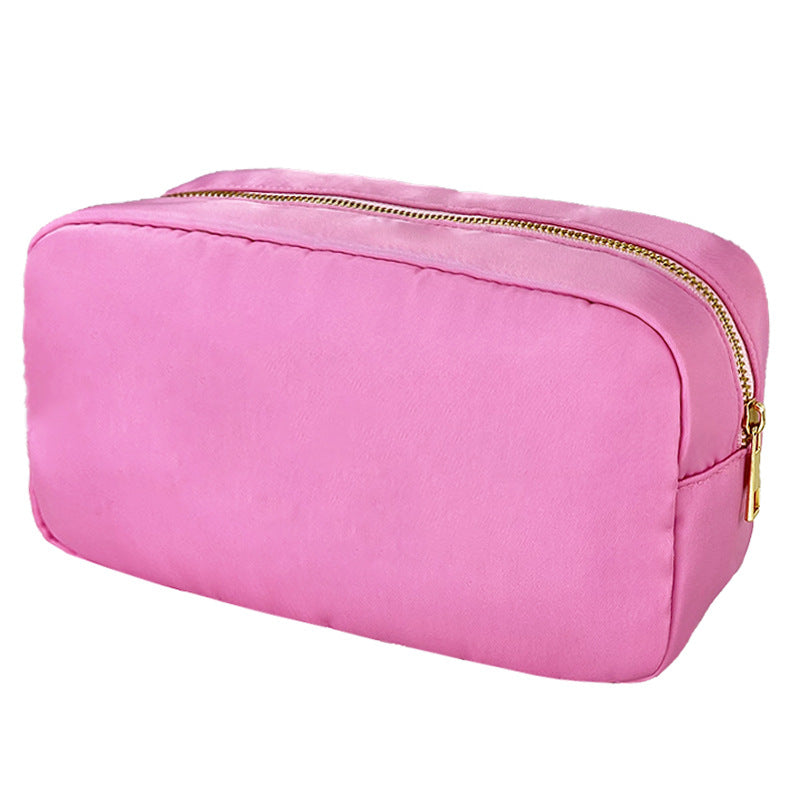 Sac de maquillage en nylon imperméable à l'eau à grande capacité