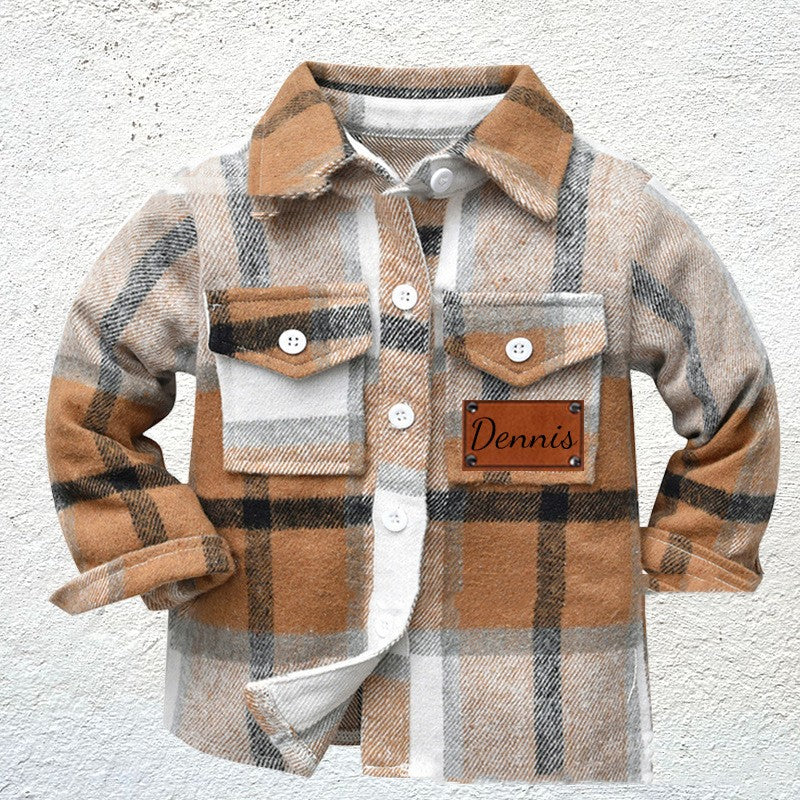 Chemise à carreaux pour enfants