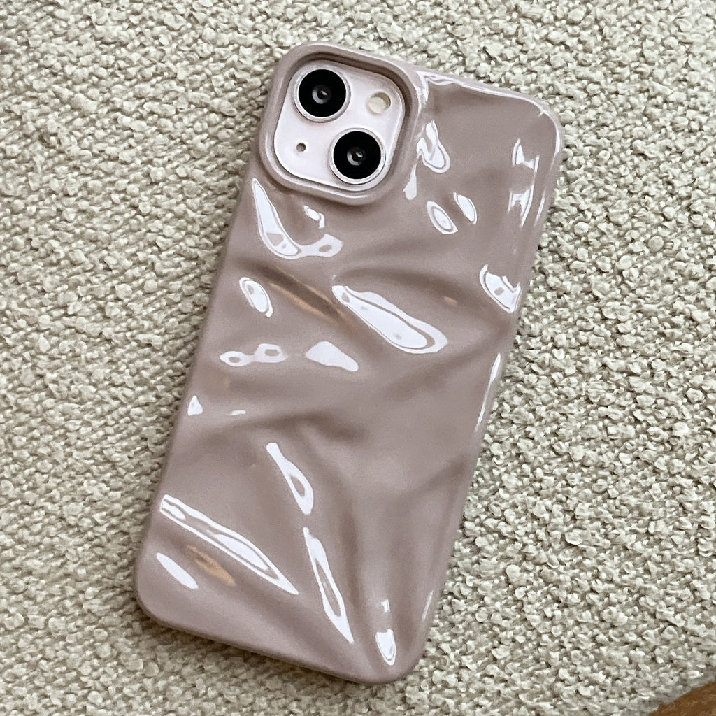 Étui de téléphone à plissé en trois dimensions