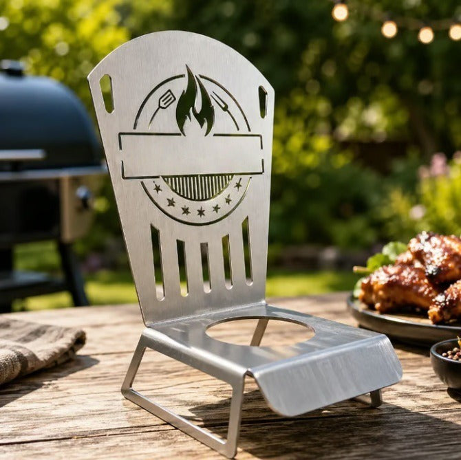 Chaise de poulet en conserve de bière pratique et portable