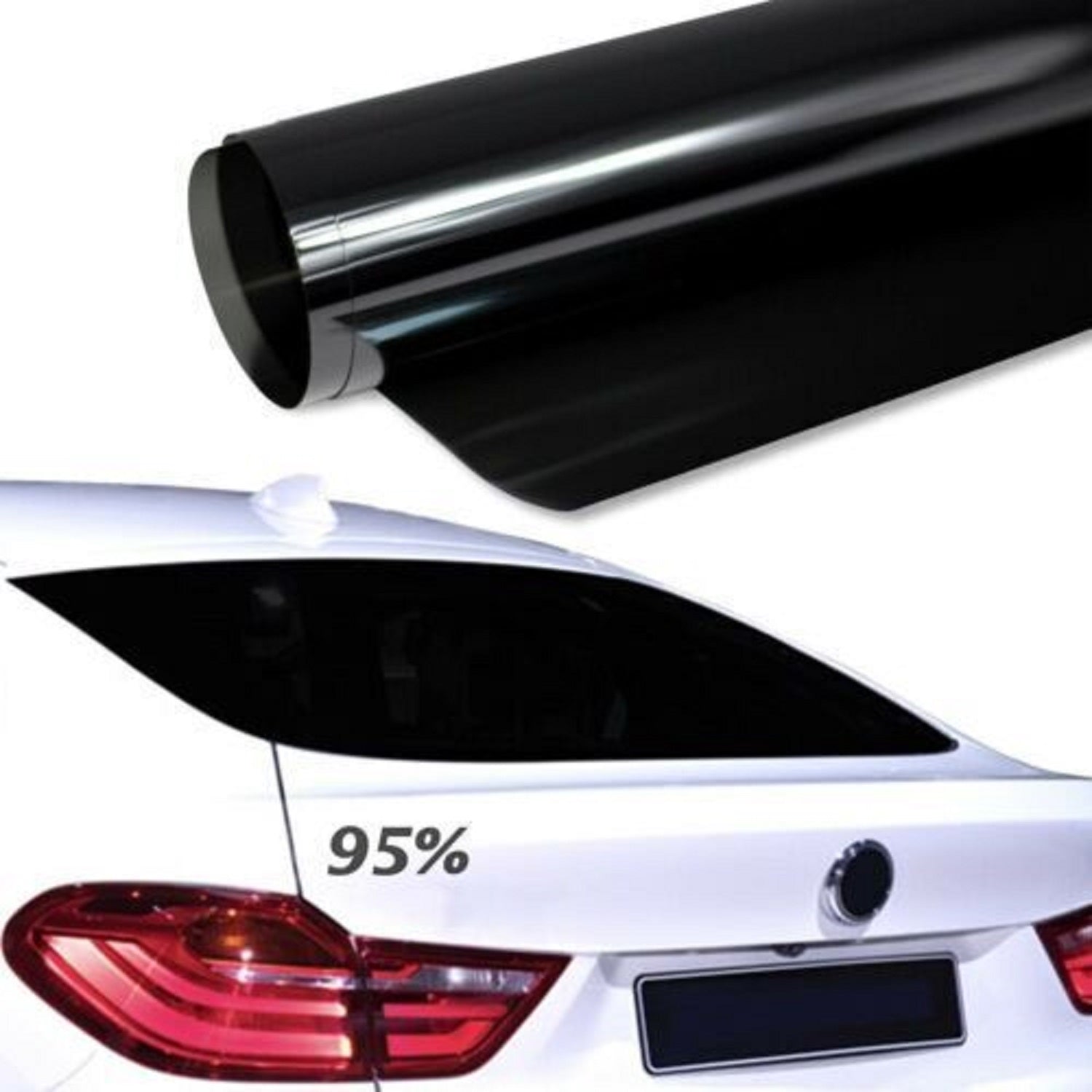 6M X 75CM CAR WINDOW TINT FILM KIT TINTING SUPER DARK BLACK LIMO À TUBE