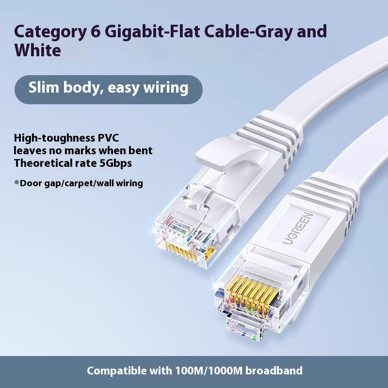 Réseau vert câble ménage Gigabit Super Six