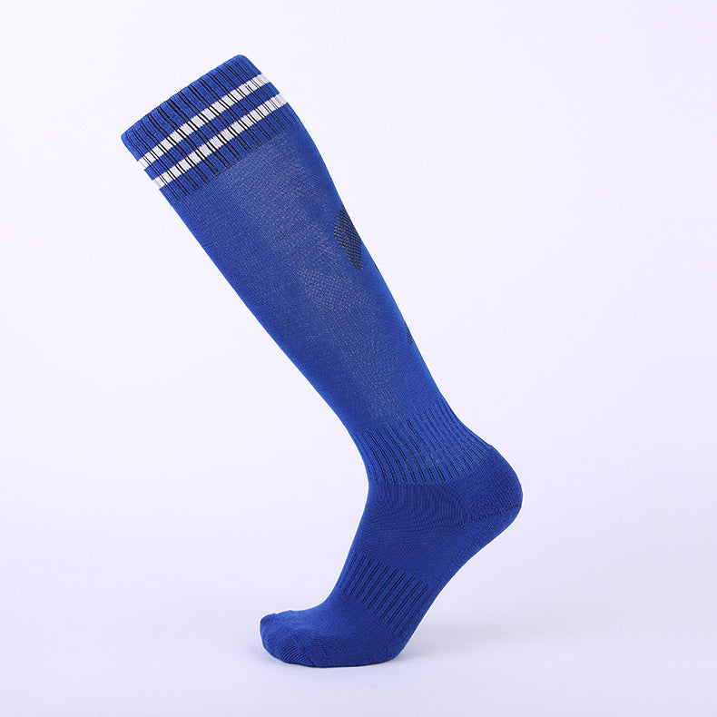 Chaussettes de sport à tube long Épaisseur Serviette sans glissade Fond Hommes Football Socks Sweat-