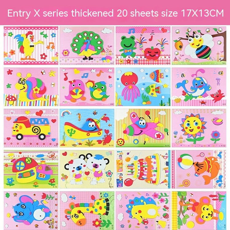 Stickers 3D imprimé créatif pour enfants