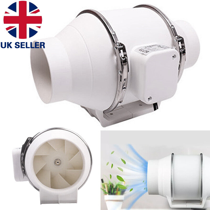 1o0mm 4Inch Diamètre en ligne Ventilateur de salle de bain douche plafond Loft Mount. Pas de télécommande