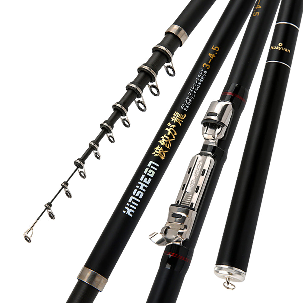 Corrugated Longji peche Rod Rocky Rod Light Hard Carbon Fishing Rod Hand and Sea Dual-pu
