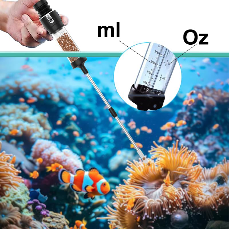 Sans souci Aquarium de poisson Siphon mis à niveau Turquie Baster Fish Poops Collector Tube d'alimentation pour
