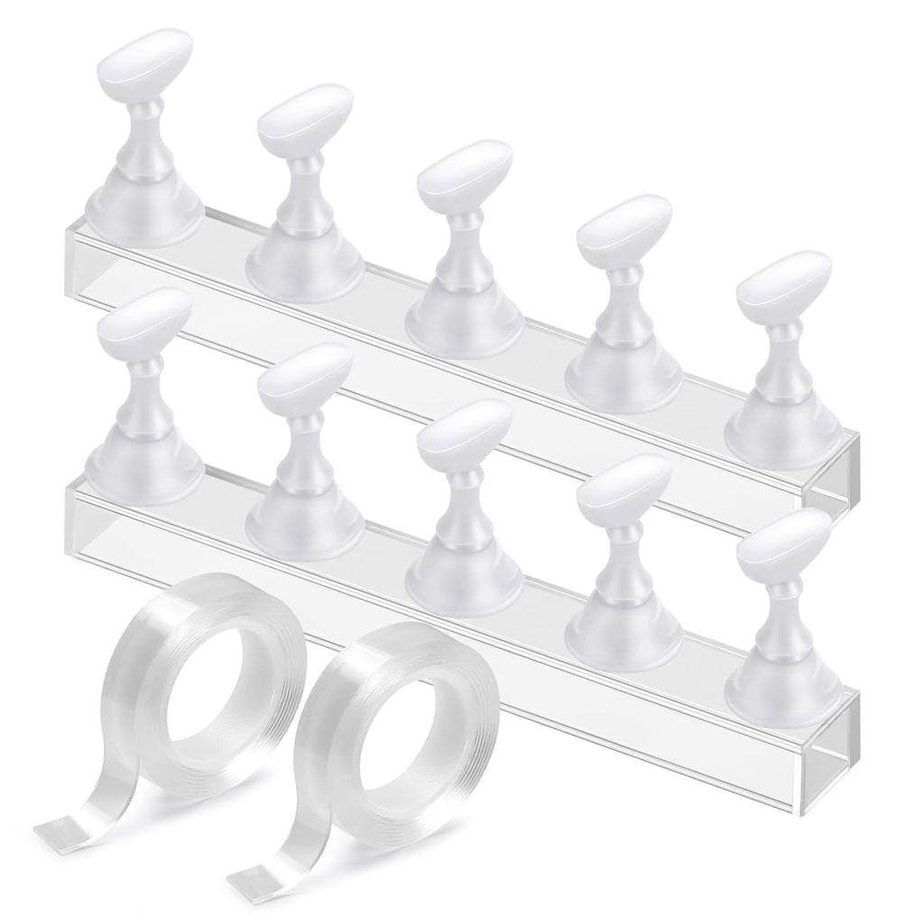 Acrylique base faux ongles pratique portable ongles et ensemble de bandes