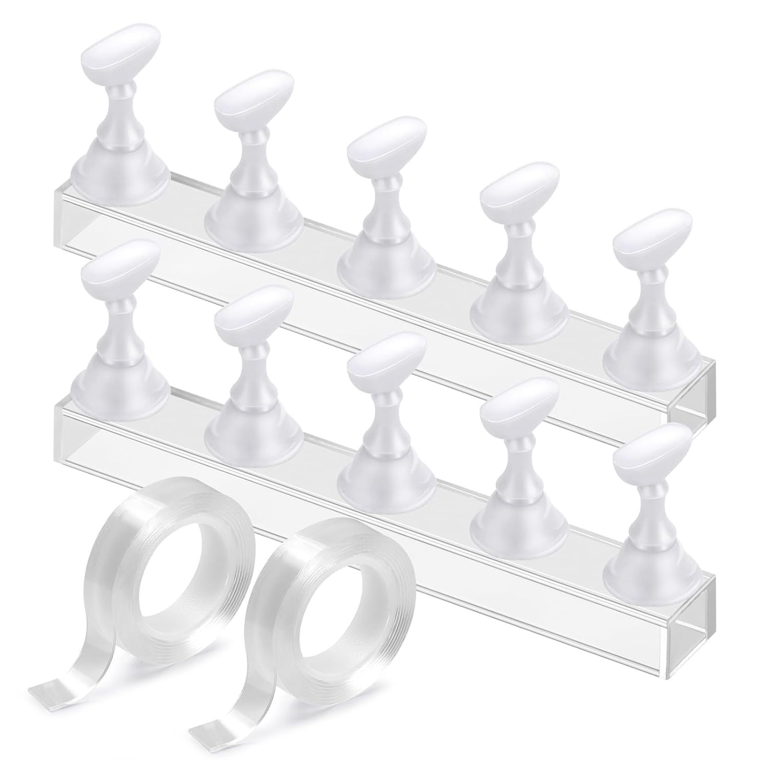Acrylique base faux ongles pratique portable ongles et ensemble de bandes