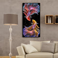 Colorful poisson pleine ronde carré diamant peinture