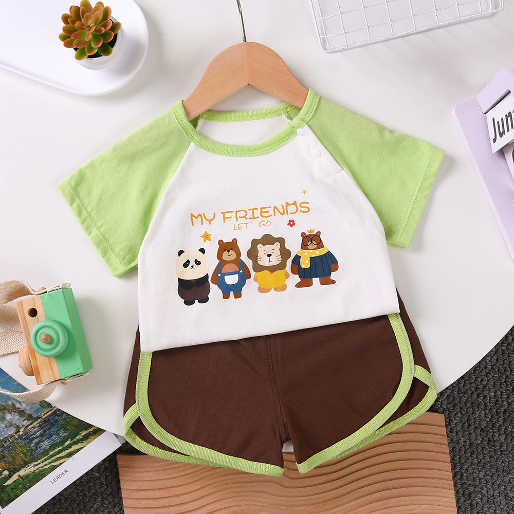 Ensemble T-shirt d'été bébé T-shirt à deux pièces pour enfants