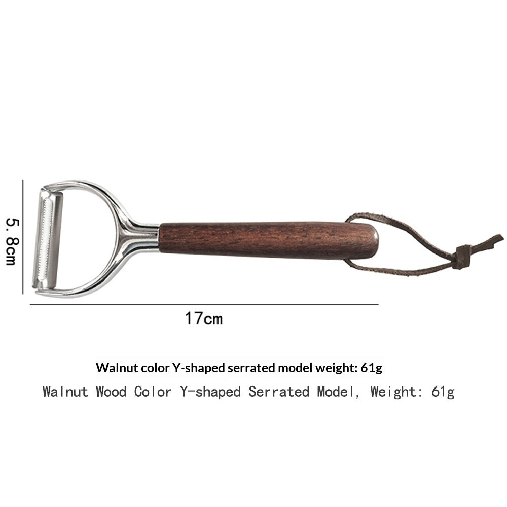 Peeler en acier inoxydable Acacia Wood