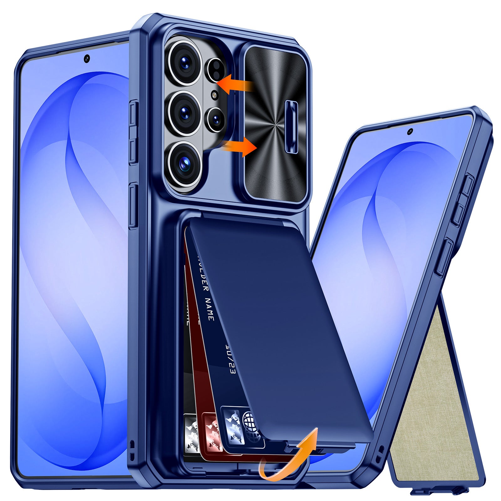 Porte-cartes magnétique de protection de style anti-goutte tout inclus