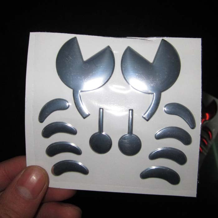 Funny 3D auto auto Sticker PVC flexible en plastique
