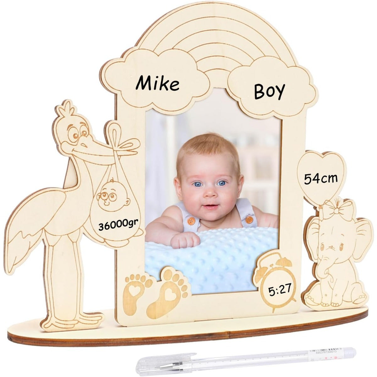 Décorations de soirée et accessoires—Bienvenue Accueil Cadre photo cadeau bébé