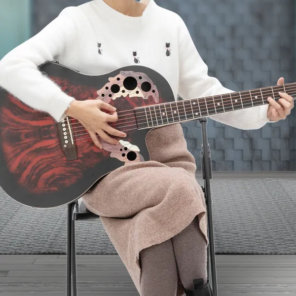 Ne vendez pas sur Amazon - 41 pouces Cutaway Full-Size Acoustic-Electric Guitar Rame Voice Hole