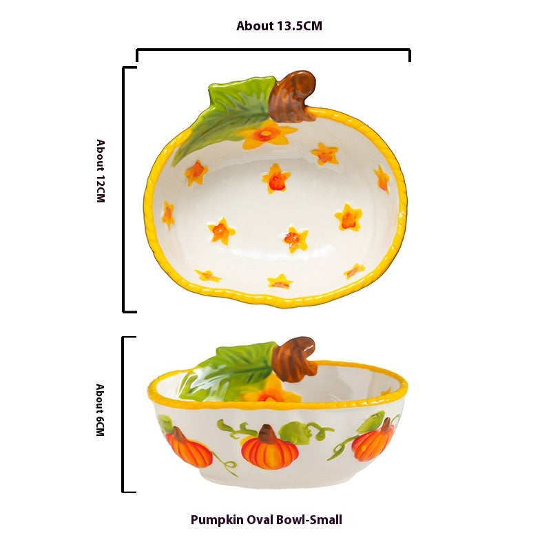 Pumpkin Bowl Plats de plat de plat de nouilles