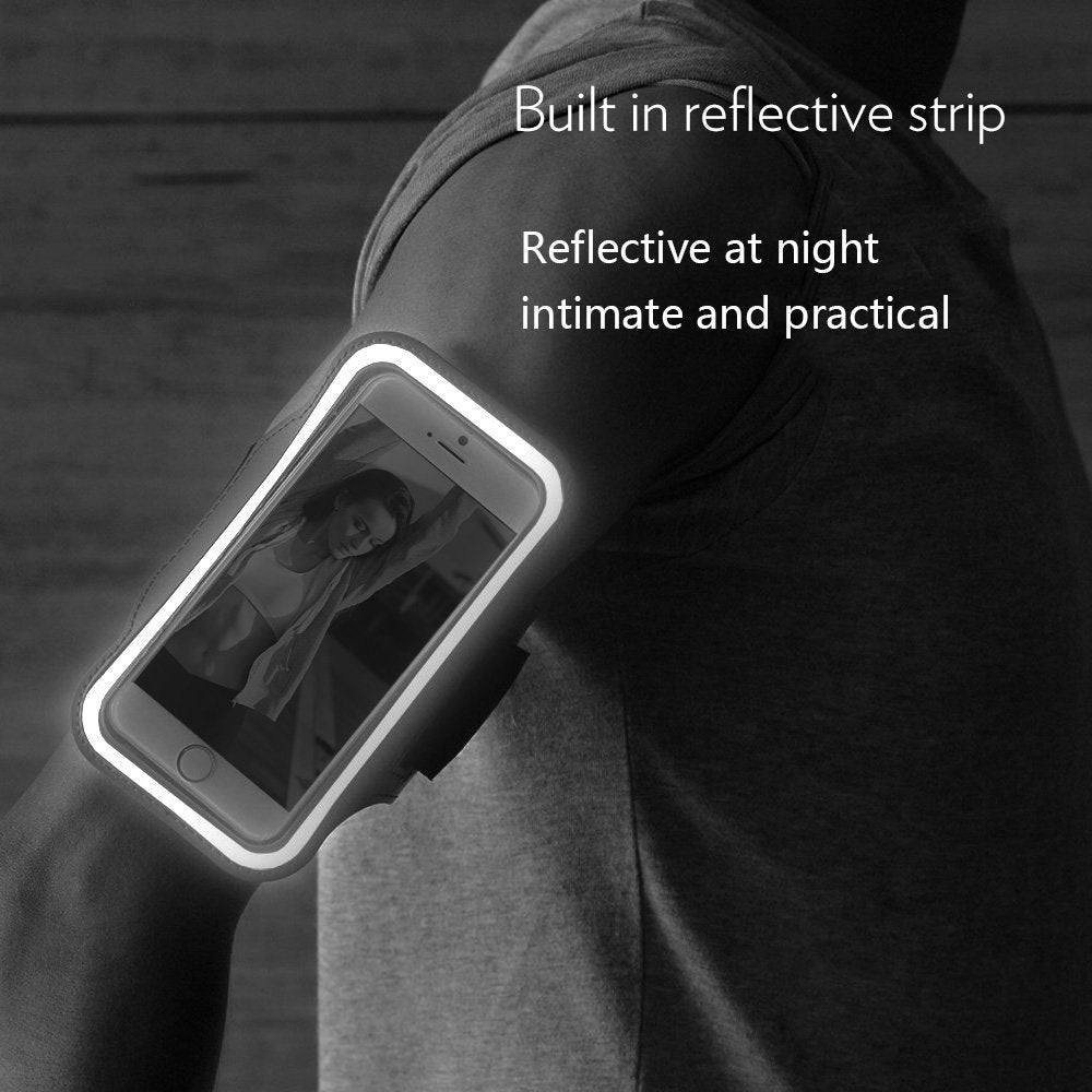 Sports de plein air Téléphone Arm Sac de fitness Running Rangement Arm Pouch Touchscreen Compatible Wris