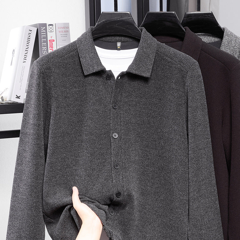 Chandail à manches longues pour hommes PrintempsÉté Chauffe-pel à la mode Style