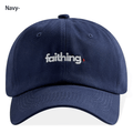 Religieux Christian Lettre Fidèle Broderie Noir Vintage Casual Unisex Casquette de baseball