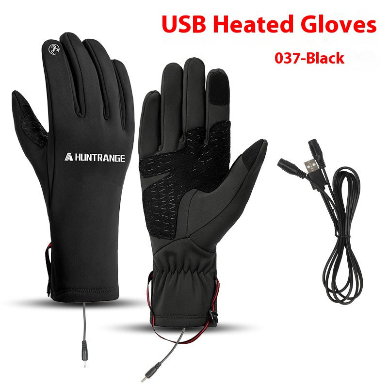 USB Chauffage électrique Gants de chauffage Winter Outdoors Sports Ski Warm Imperméable