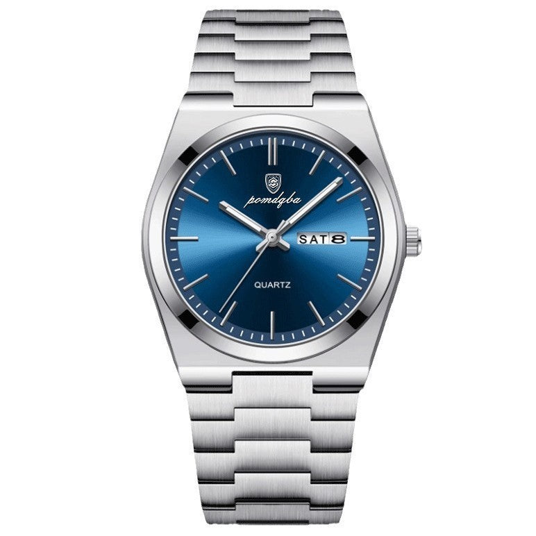 Montre à quartz lumineux ultra-mince pour homme