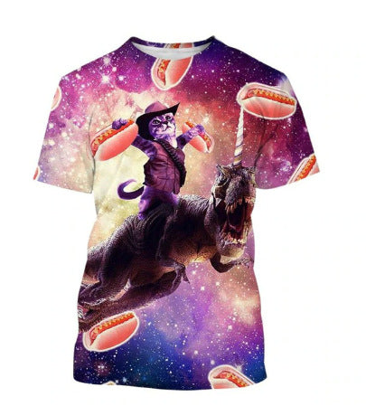 T-shirt homme 3D animal imprimé