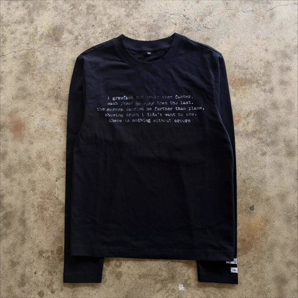 Men's vintage long-sleeve T-shirt